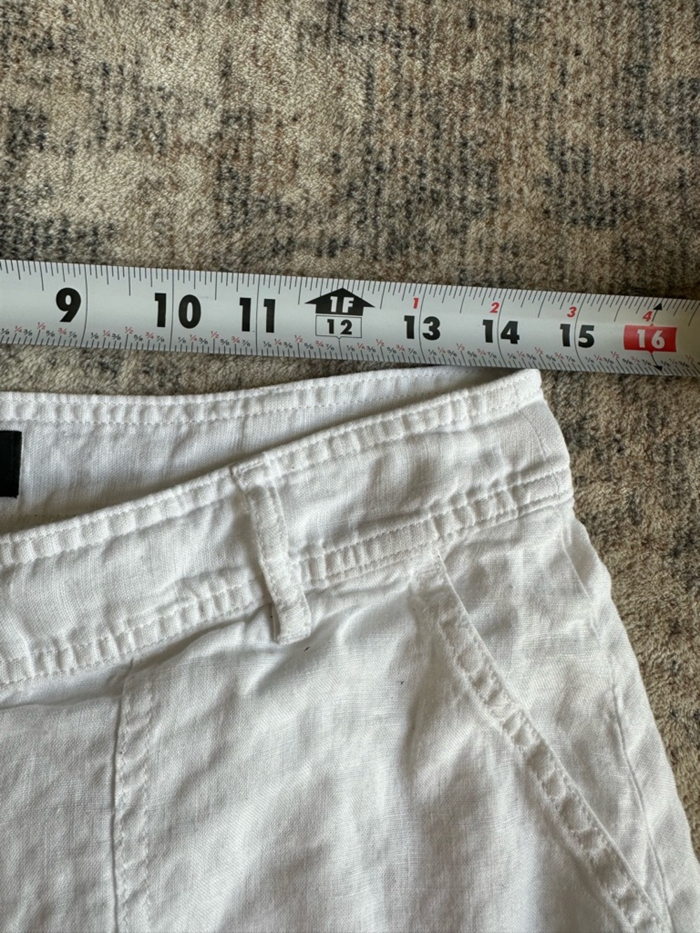 Talbots White Linen Button Front Midi Skirt Size 6 Classic Summer - Picture 5 of 7